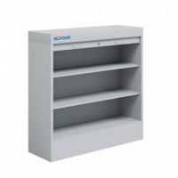 Шкаф роллетный в паркинг, 2 полки ШРЛ-1200 (1200х1200х400)