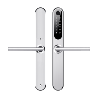 Электронный замок для узкопрофильных дверей Novilock Smart Slim Silver