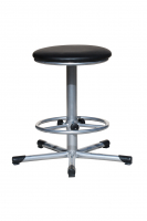 Табурет на винтовой опоре с регулируемой опорой для ног