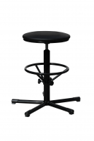 Табурет на винтовой опоре с усиленной опорой для ног