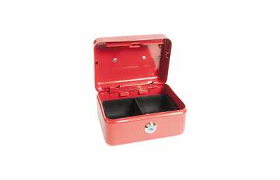 Красный, металлический ящик для денег IBOX Nr. IB-1-CB-15-11-8