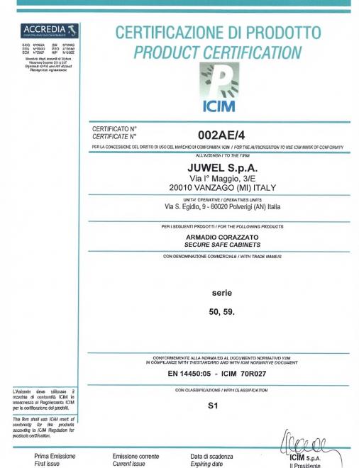 Сейф для офиса Juwel 5065